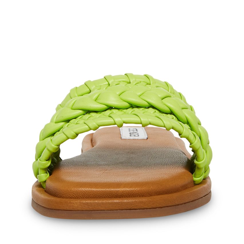 Sandalias de Diapositivas Steve Madden Genevie Mujer Verde | ES EDE034